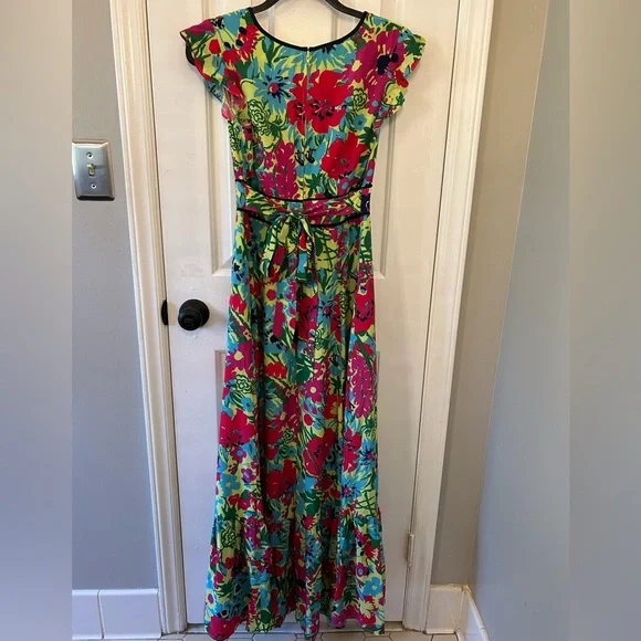 NWT ModCloth Size S Small Eyes On You Floral Maxi Dress - Picture 3 of 5